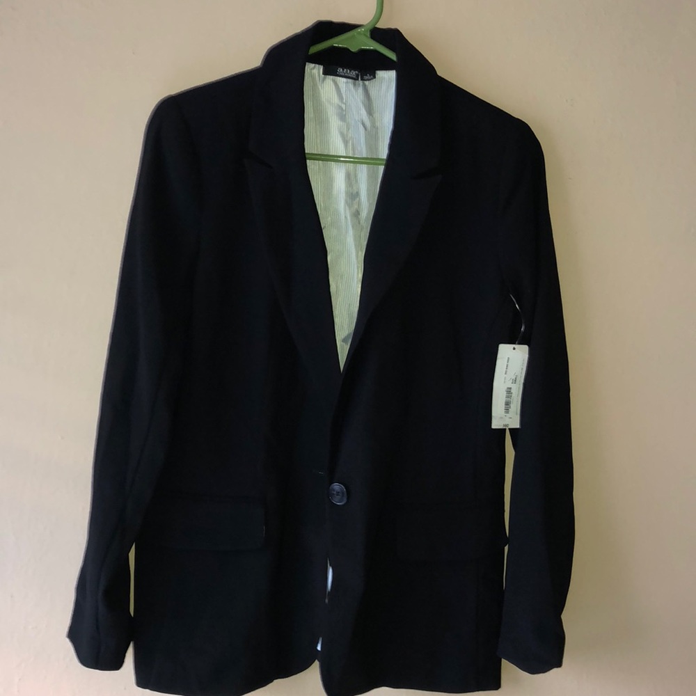 Black blazer with Pinstripe Lining